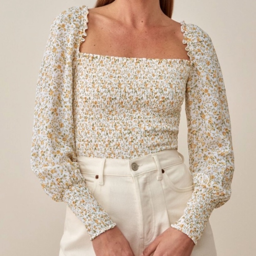 Reformation pinto top